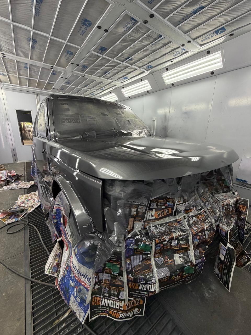 Precision spray painting at DOP Autopaint
